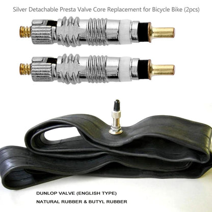 Bicycle Tyre Valve Core Stem Presta Style Bike Tire Valve Core Set For Tubeless MTB  Road Bike Tube 2