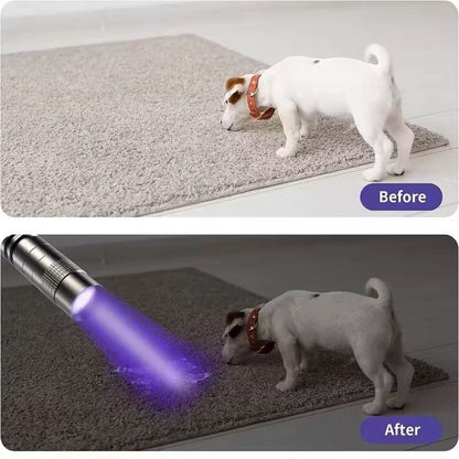Portable UV Flashlight With Pen Clip For Stain Detection And Night Visibility 4