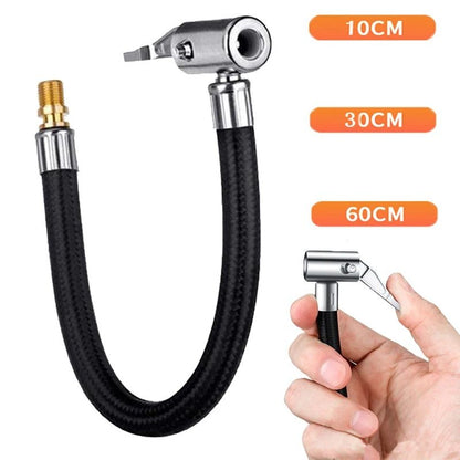 Motorcycle Tyre Inflation Tube Adapter Connector Hose, Car Tire Air Inflat Extension Hose, Durable Car Exterior