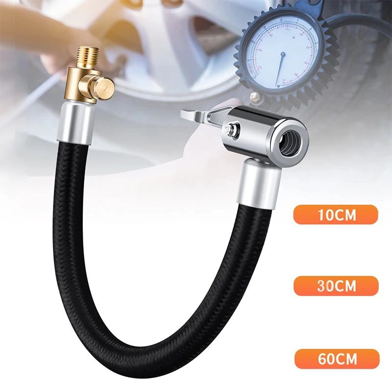 Motorcycle Tyre Inflation Tube Adapter Connector Hose Car Tire Air Inflat Extension Hose Durable Ca 1