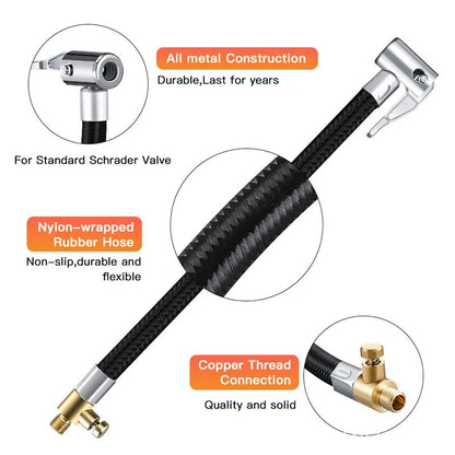 Motorcycle Tyre Inflation Tube Adapter Connector Hose Car Tire Air Inflat Extension Hose Durable Ca 3