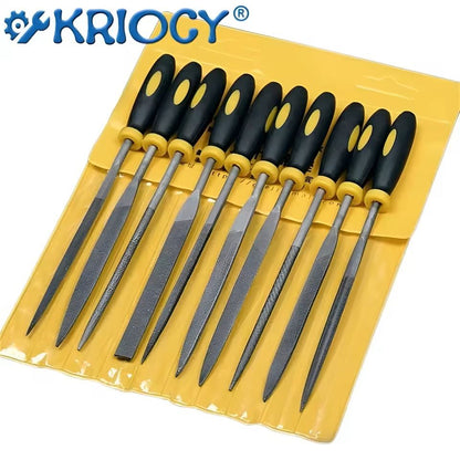 5 Piece Precision Steel File Set For Woodworking And Metal Shaping