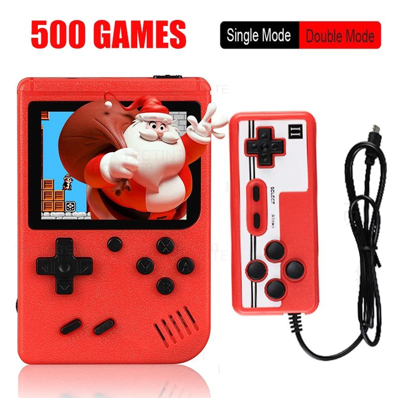 Portable Retro Mini Video Game Console 8 Bit Handheld Game Player with 500 Built-in Classic Games, AV Out, Gameboy Style