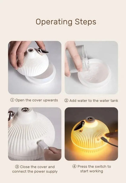 WhisperGlow USB Humidifier  Quiet Aroma Diffuser  Night Light For Bedroom And Office 5