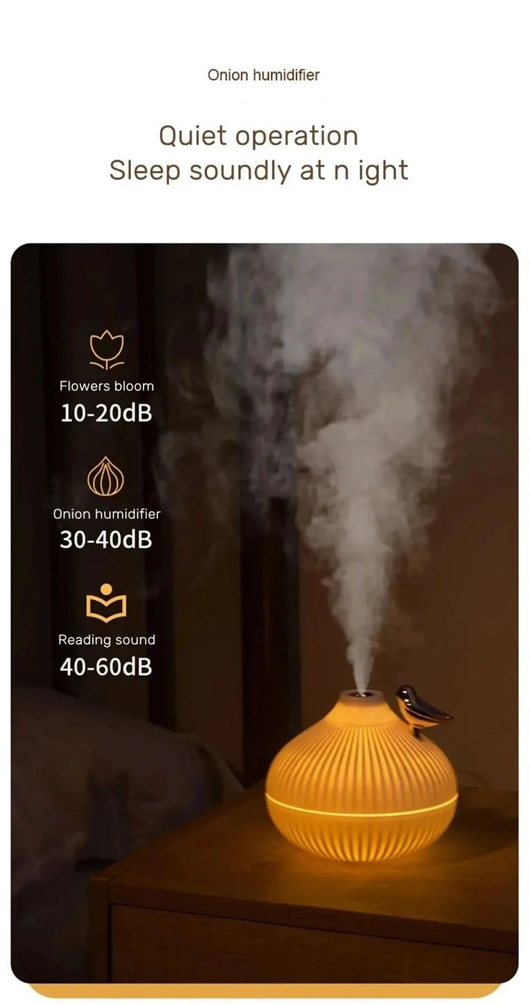 WhisperGlow USB Humidifier  Quiet Aroma Diffuser  Night Light For Bedroom And Office 1