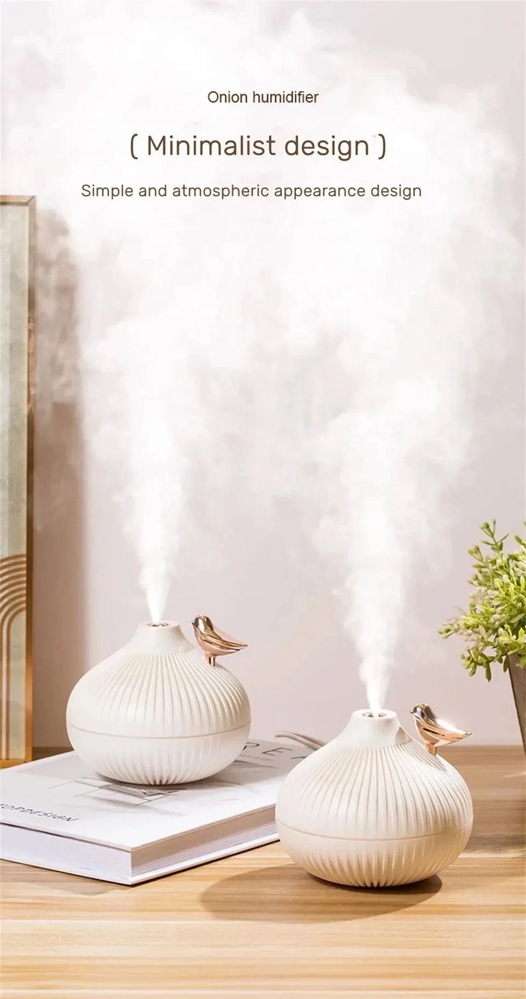 WhisperGlow USB Humidifier  Quiet Aroma Diffuser  Night Light For Bedroom And Office 4