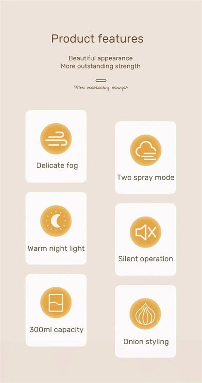 WhisperGlow USB Humidifier  Quiet Aroma Diffuser  Night Light For Bedroom And Office 9