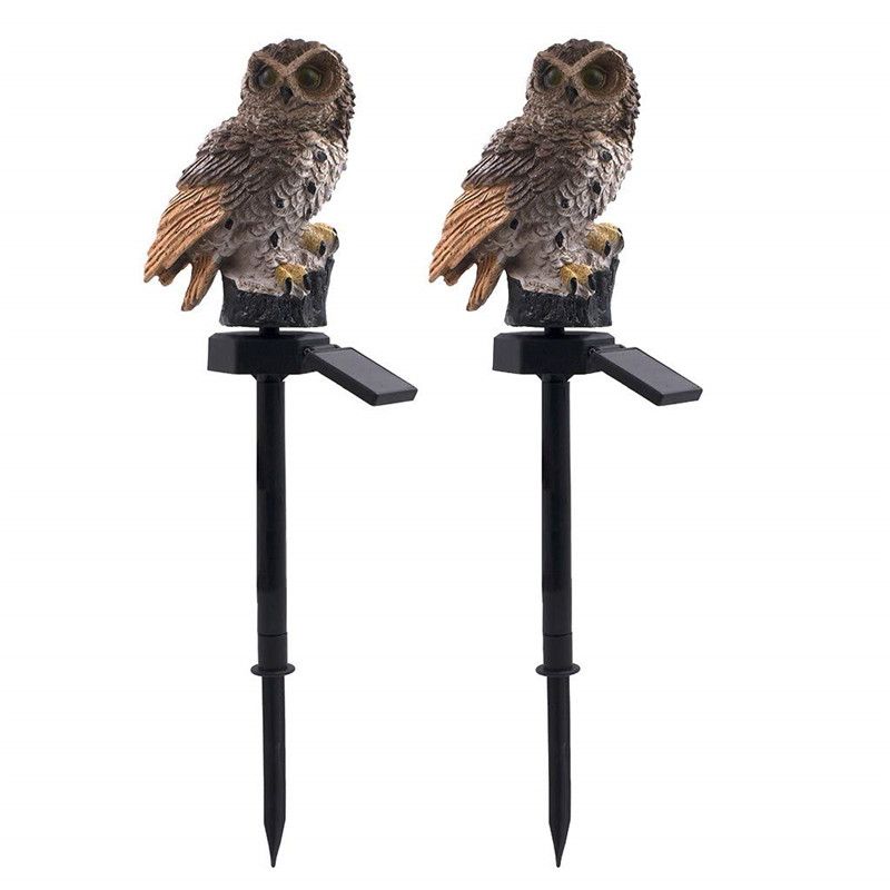 NightGuardian Solar Owl Garden Light  Waterproof Outdoor Decor With LED Glow 9