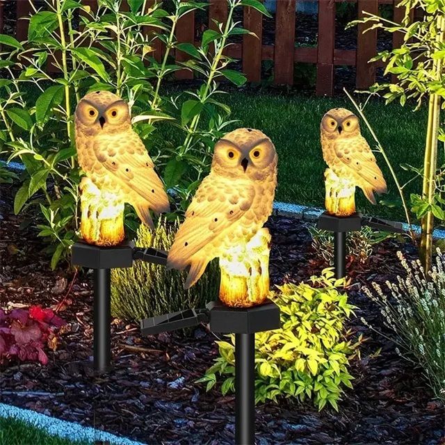 NightGuardian Solar Owl Garden Light  Waterproof Outdoor Decor With LED Glow 5