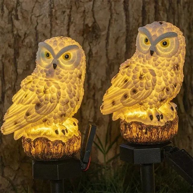 NightGuardian Solar Owl Garden Light  Waterproof Outdoor Decor With LED Glow 11