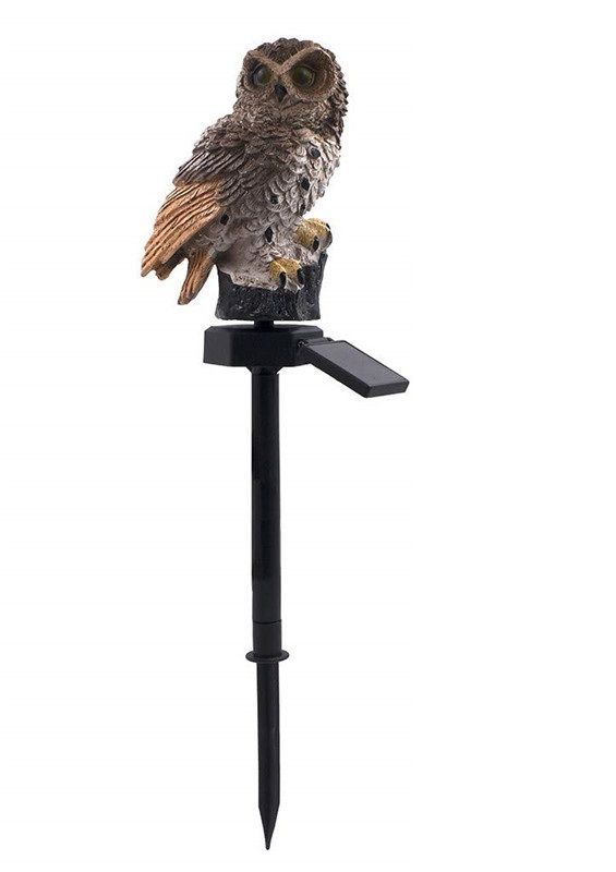 NightGuardian Solar Owl Garden Light  Waterproof Outdoor Decor With LED Glow 8