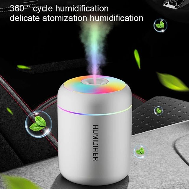 MistBloom Mini USB Humidifier – Cool Mist Aroma Diffuser for Car, Office, and Bedroom