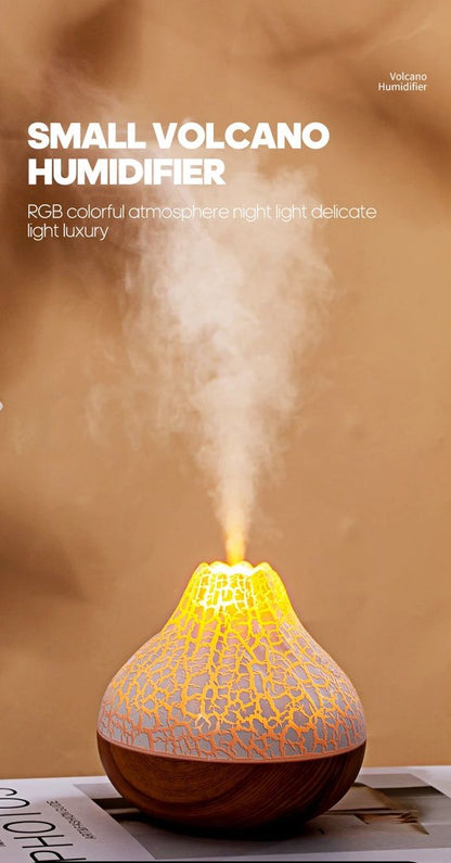 Volcano Mist USB Humidifier With Night Light  Portable Air Moisturizer For Home Office  Travel 2