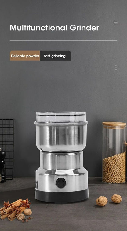 Mini Electric Food Grinder  300ml 4Blade Spice Coffee  Baby Food Mill 1
