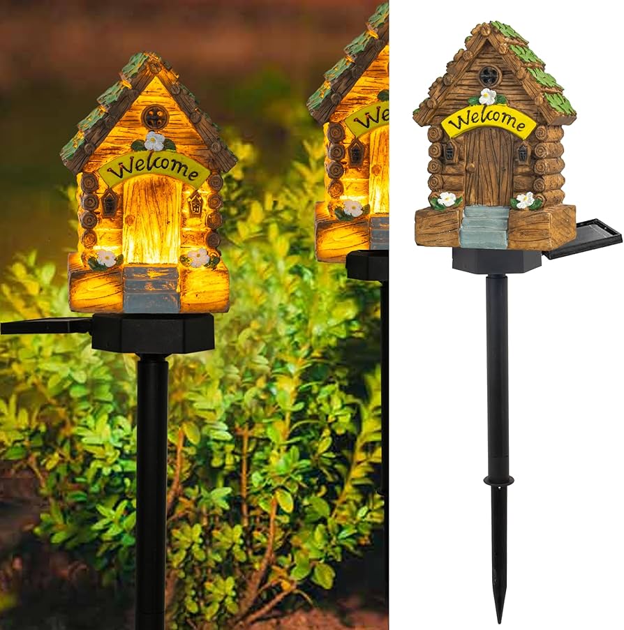 Solar Mushroom Garden Light  Waterproof Resin LED Decor For Outdoor Lawn  Pathways 7