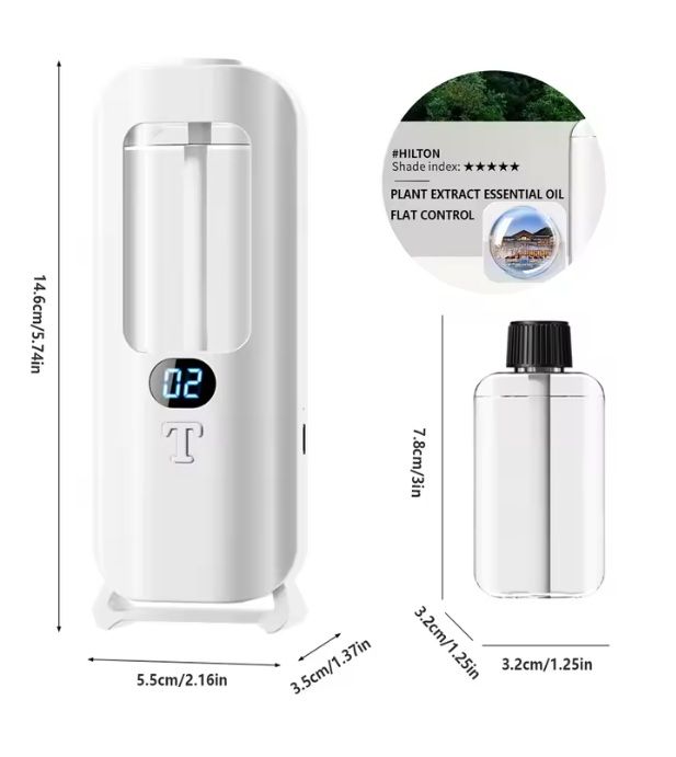 Smart Aromatherapy Diffuser  Humidifier  Digital Display With Color Lights For Home Or Office 9