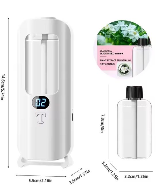 Smart Aromatherapy Diffuser  Humidifier  Digital Display With Color Lights For Home Or Office 8