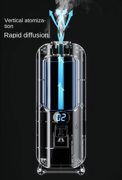 Smart Aromatherapy Diffuser  Humidifier  Digital Display With Color Lights For Home Or Office 3