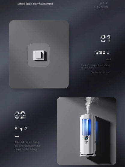 Smart Aromatherapy Diffuser  Humidifier  Digital Display With Color Lights For Home Or Office 5