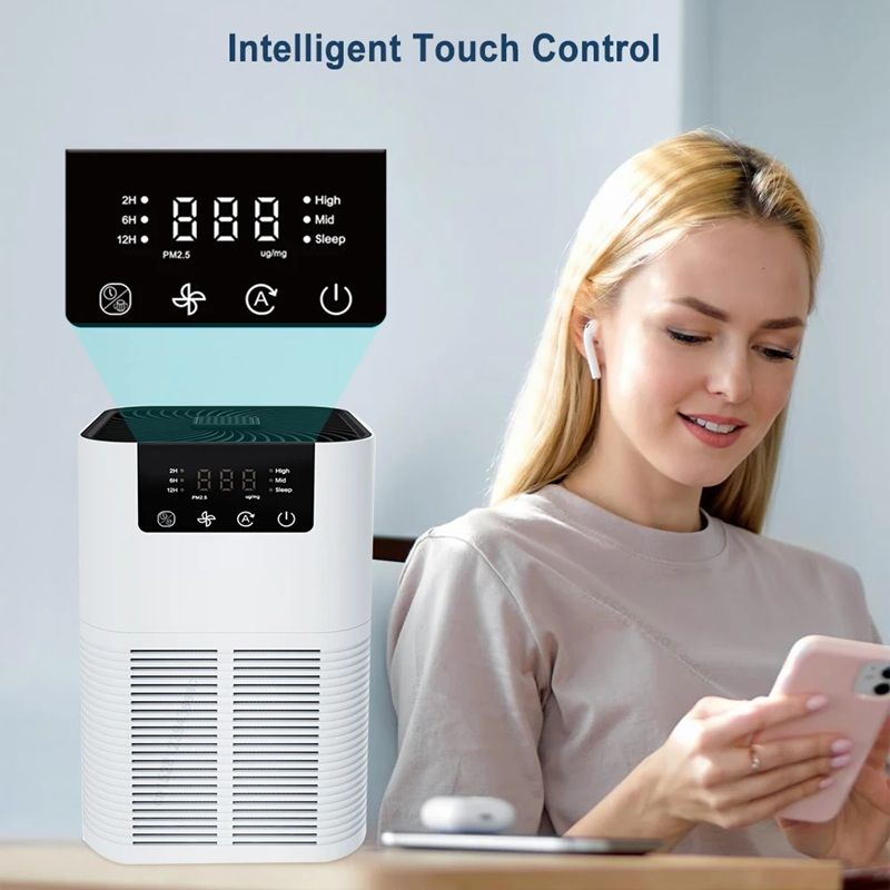 HEPA Air Purifier With Aromatherapy  Smoke Odor Eliminator  Negative Ion Generator For Home 4