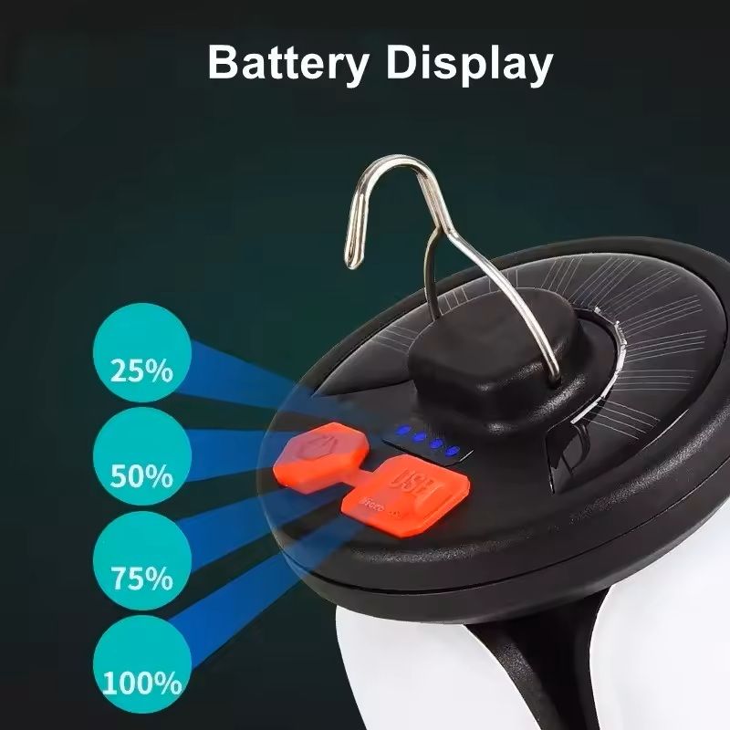 Rechargeable LED Camping Lantern With Foldable Floodlight And 3 Light Modes 5