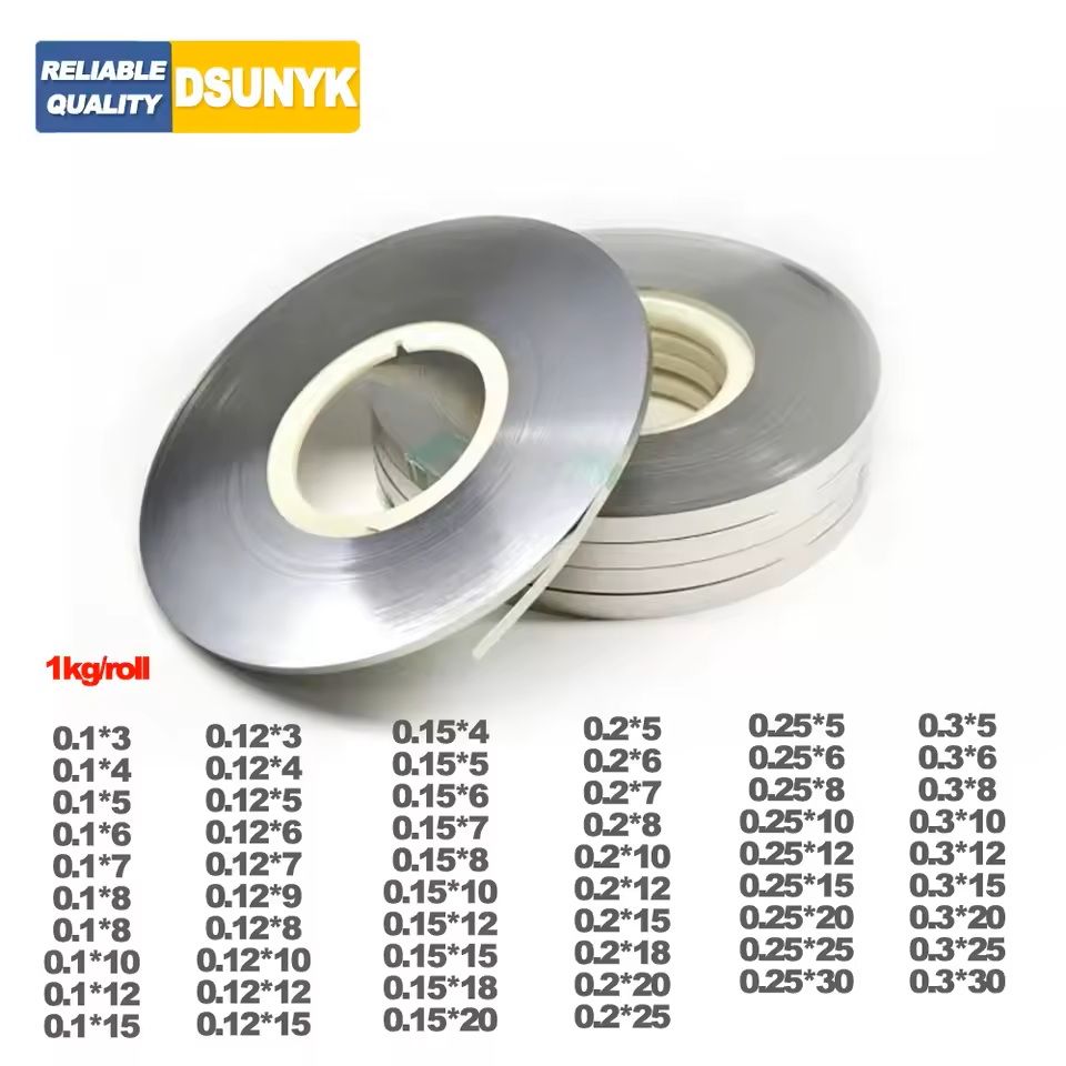 Nickel Plated Steel Strip 1kg for Battery Welding in Multiple Thicknesses