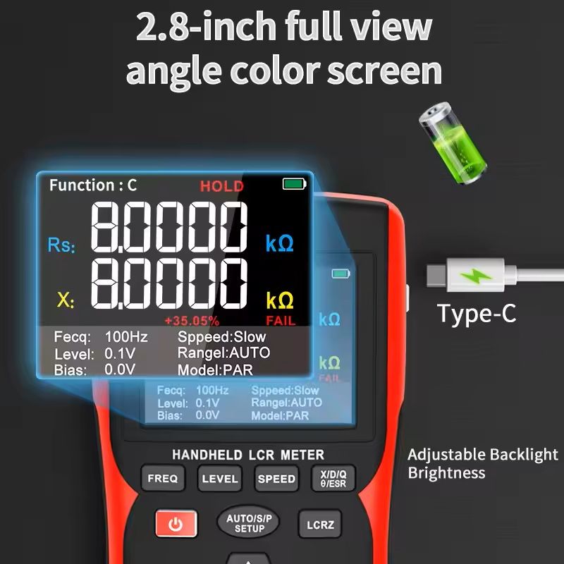 Digital LCR Meter For Resistance Capacitance And Inductance Testing 6