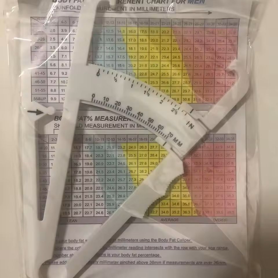 Body Fat Caliper And Tape Measure Set For Skinfold Tracking And Fitness 9