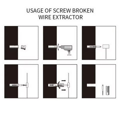 Screw Extractor Drill Bit Set For Damaged Screws And Bolts 5PCS 6PCS Options 5