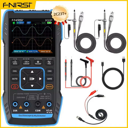 Handheld Digital Oscilloscope Multimeter With Signal Generator 50MHz Dual Channel 4
