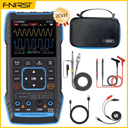 Handheld Digital Oscilloscope Multimeter With Signal Generator 50MHz Dual Channel 7