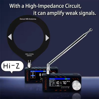 Mini Full Band DSP Radio Receiver with IPS Display and LSB USB Tuning