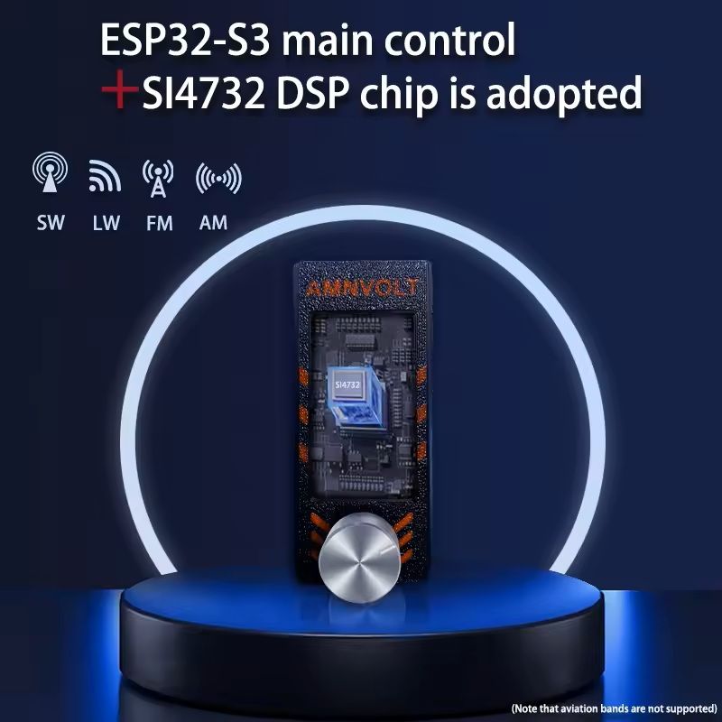 Mini Full Band DSP Radio Receiver With IPS Display And LSB USB Tuning 4