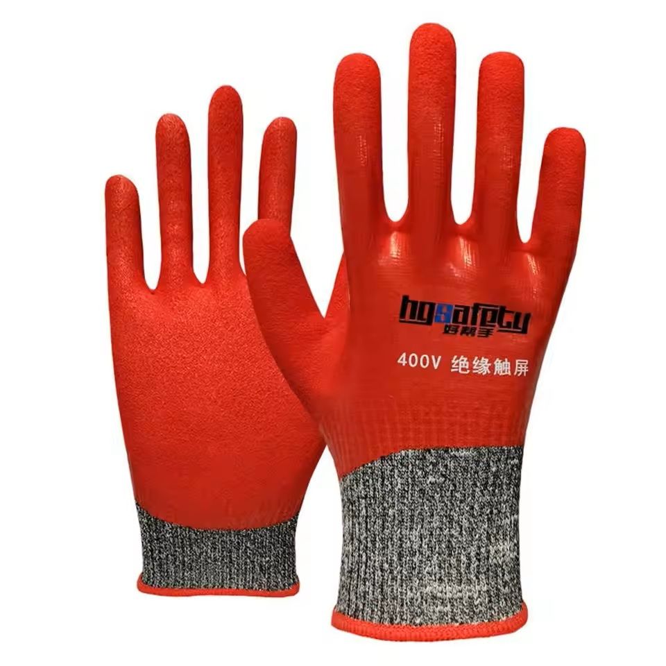 Ultrathin Electrician Insulating Gloves Rubber Voltage Protection Touchscreen 2
