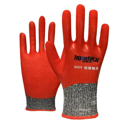 Ultrathin Electrician Insulating Gloves Rubber Voltage Protection Touchscreen 2