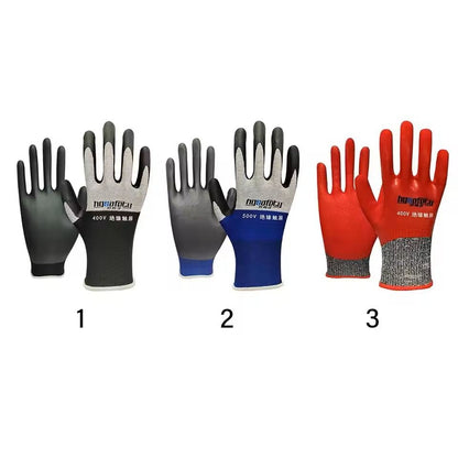 Ultrathin Electrician Insulating Gloves Rubber Voltage Protection Touchscreen 8