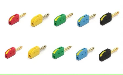10Pack High Current GoldPlated Banana Plug Connectors For Quick 32A Electrical Testing 5