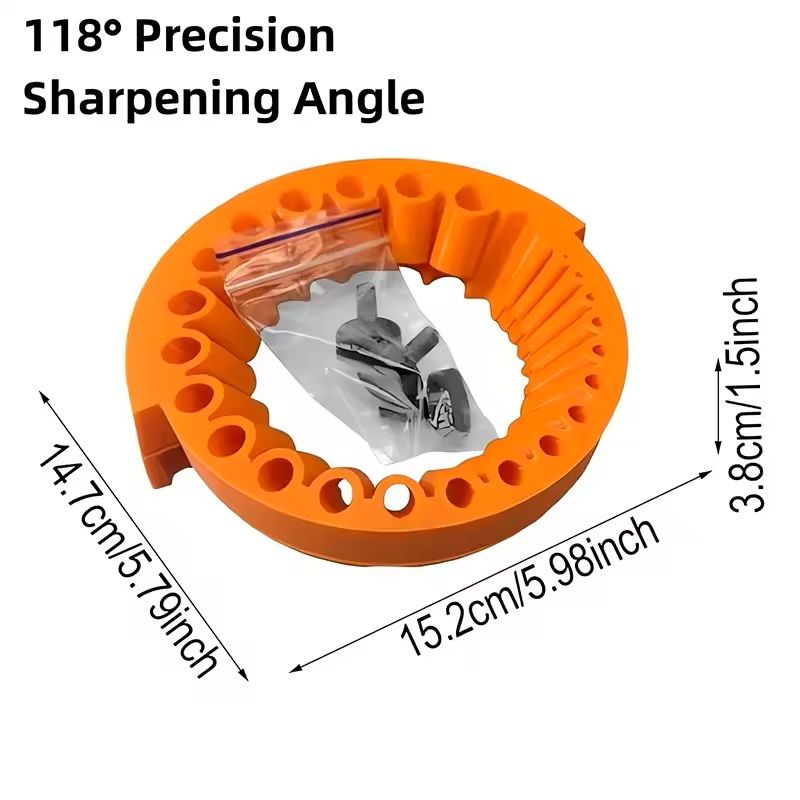 118 Degree Angle Drill Bit Sharpener Attachment For 2 To 13mm Bits Power Tool Compatible 1