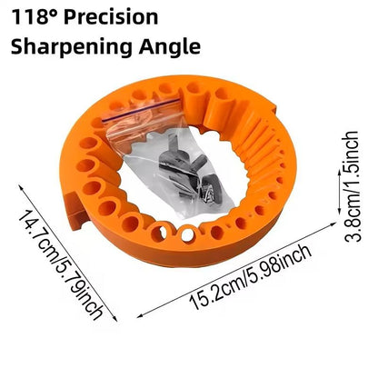 118 Degree Angle Drill Bit Sharpener Attachment For 2 To 13mm Bits Power Tool Compatible 1