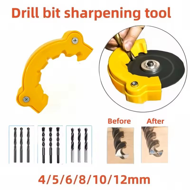118 Degree Angle Drill Bit Sharpener Attachment For 2 To 13mm Bits Power Tool Compatible 2