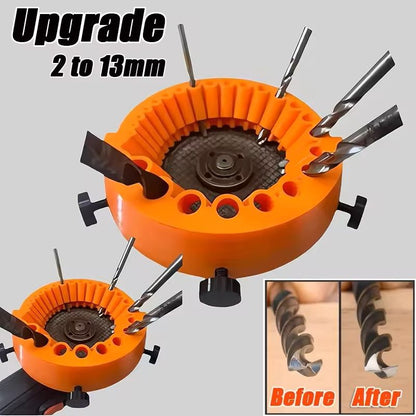 118 Degree Angle Drill Bit Sharpener Attachment for 2 to 13mm Bits Power Tool Compatible
