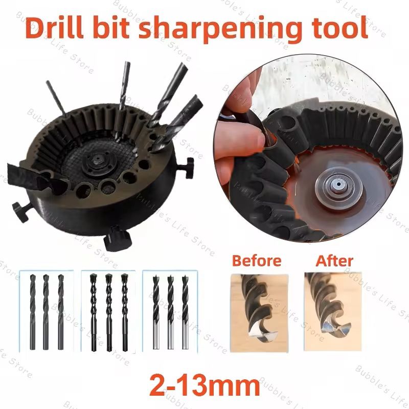 118 Degree Angle Drill Bit Sharpener Attachment For 2 To 13mm Bits Power Tool Compatible 7