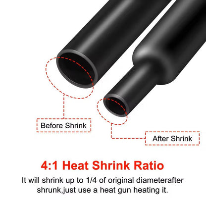5 Meter Dual Wall Heat Shrink Tubing With Adhesive 4 To 1 Ratio In Multiple Sizes 1