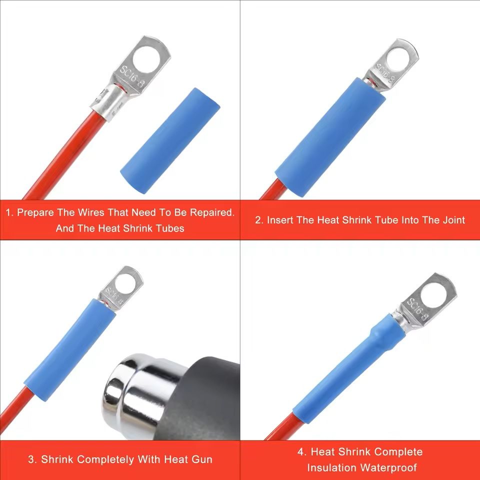 5 Meter Dual Wall Heat Shrink Tubing With Adhesive 4 To 1 Ratio In Multiple Sizes 3