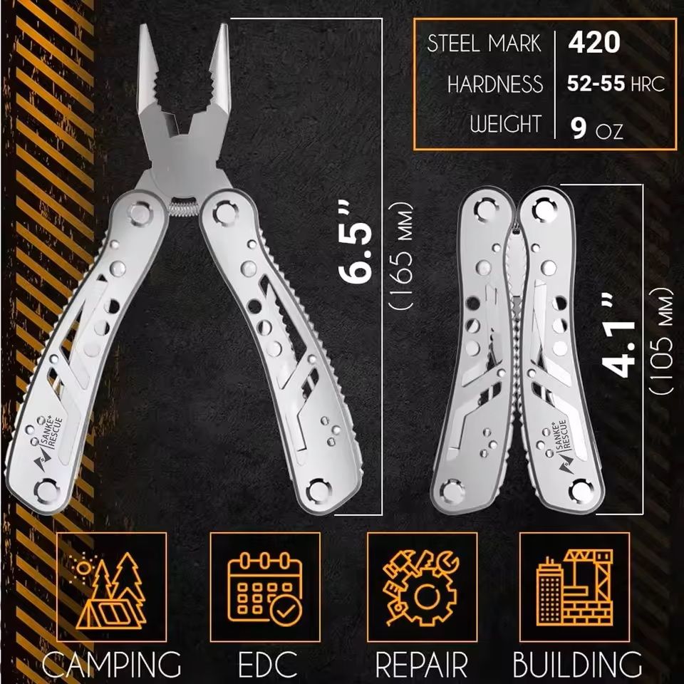 24 In 1 Multifunctional Diagonal Pliers With Wire Cutter For Electricians And Home Repair 6