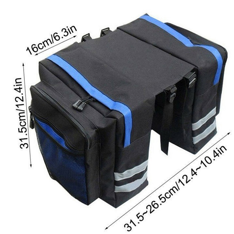 Bike Luggage Carrier Bag Waterproof Rear Seat Pannier For Durable Cycling  Commuting 5