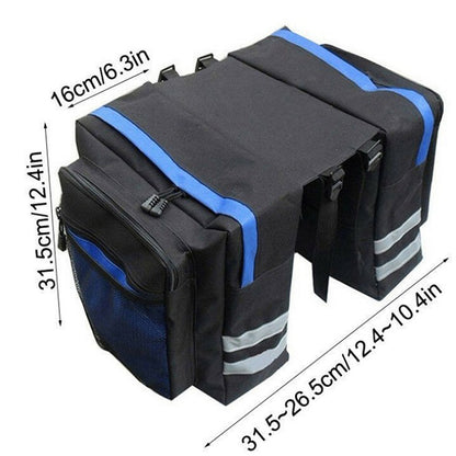 Bike Luggage Carrier Bag Waterproof Rear Seat Pannier For Durable Cycling  Commuting 5