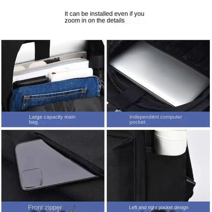 Trendy Mens Minimalist Backpack Large Capacity Unisex Travel School And Laptop Bag Washable  Versat 3