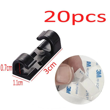 Cable Organizer Clips ABS Cable Management Desktop Wire Manager Cord Holder For USB Charging  Data  9