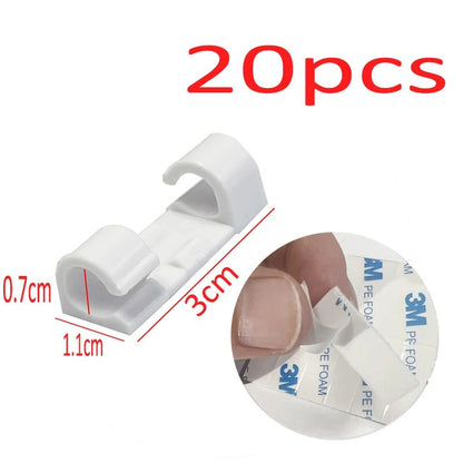 Cable Organizer Clips ABS Cable Management Desktop Wire Manager Cord Holder For USB Charging  Data  11